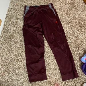 Maroon Russell’s sweatpants
